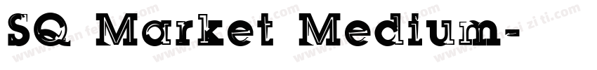 SQ Market Medium字体转换